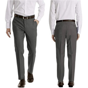 NWT Calvin Klein Mens 34x30 Jerome Slim Fit Stretch Trouser Dress Pants Med Grey